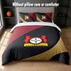 Bayer Leverkusen Football Design Bed Bedding Set 1 Duvet Cover + 2 Pillowcases Soft Breathable Household Bed Linens