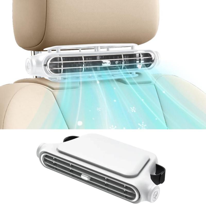 

Charging Model Car Headrest Air Cooling Fan 3-Speed Adjustable Cars Neck Cooler Fans Portable Front Rear Seat Ventilator