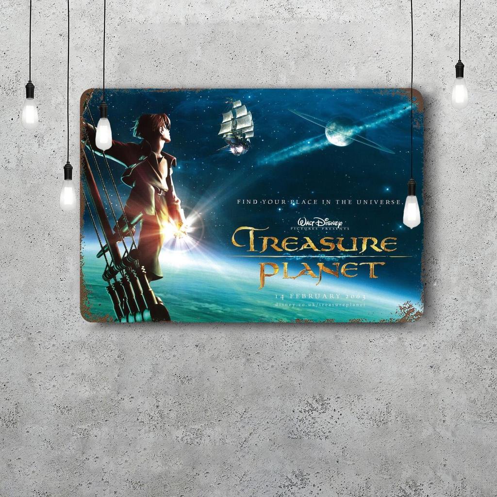 Treasure Planet Metal Signs wall decor Vintage Tin Signs Captain Metal Poster Decor for Bar Pub Club Wall Decoration