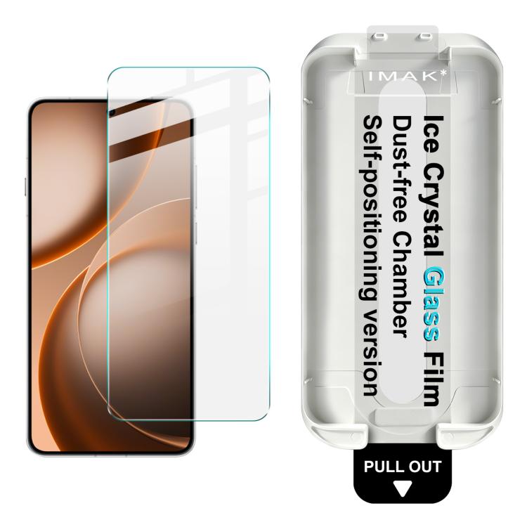 Ice Crystal Tempered Glass Screen Protector With Dust-Free Locator & Fingerprint Unlock For OPPO Find X9 Pro