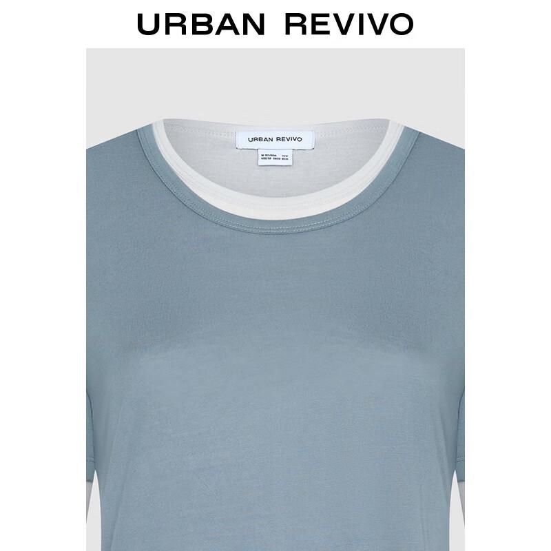 UR Women's Faux Two-Piece Long Sleeve T-Shirt UYV440074