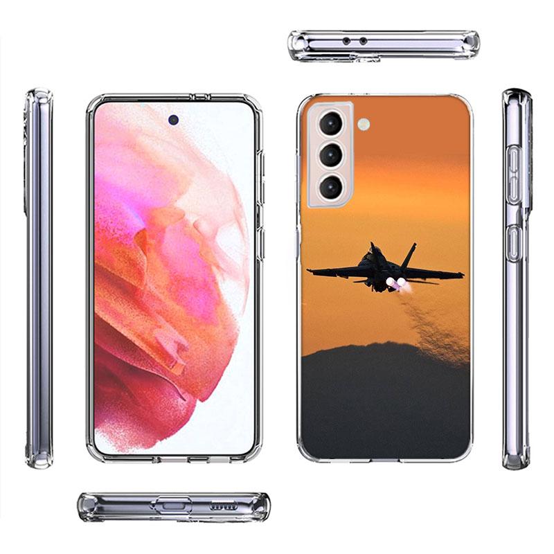 Black Sky Jet Fighter Phone Case For Samsung A17 A56 A36 A26 A16 A55 A35 A25 A15 A05S Galaxy A71 A51 A41 A31 A21S A70 A50 A40 A3