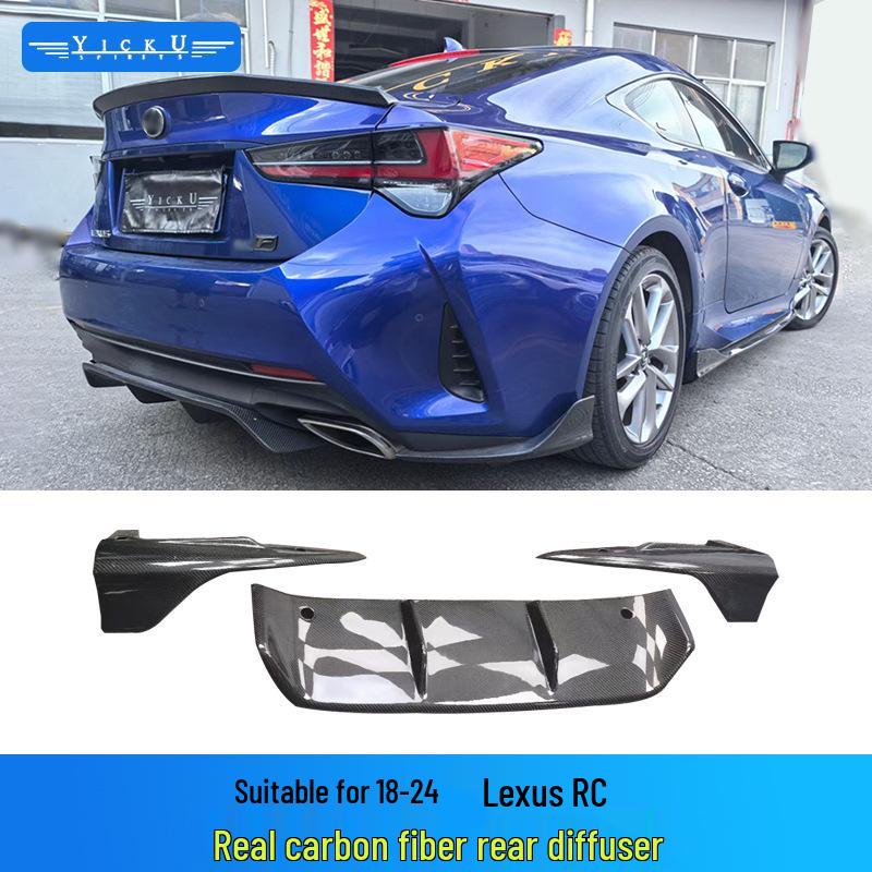 Lexus RC Carbon Fiber Body Kit: Front Lip, Rear Diffuser, Side Skirts & Tail Wing Spoiler (2015-2024)