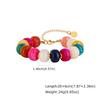 Exaggerated Personality Design Resin Beads Bracelet Necklace for Women Fashion Stainless Steel Summer Statement Jewelry Set Gift