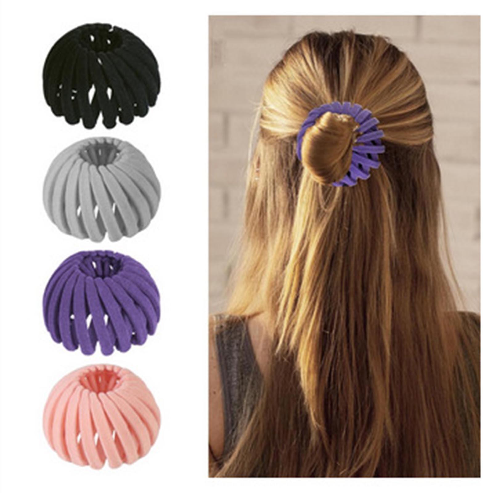 

Затискач для волосся у формі пташиного гнізда Розширюваний пучок Аксесуари для волосся Жіночі затискачі для хвостиків Затискачі для пучків для тонкого густого тонкого кучерявого волосся, пластикові затискачі для волосся One Size