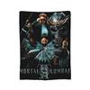Mortal Kombat 2 Duotone Fighters Blanket Cover Velvet Lightweight Throw Blanket for Outdoor Travel Bedspread