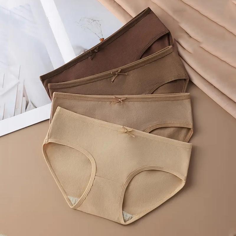 

4 шт. Женские трусики Дышащее хлопковое нижнее белье Большого размера Девичьи брифы Однотонные трусики Мягкие трусы Сексуальное нижнее белье с низкой посадкой S&4pcs разноцветный