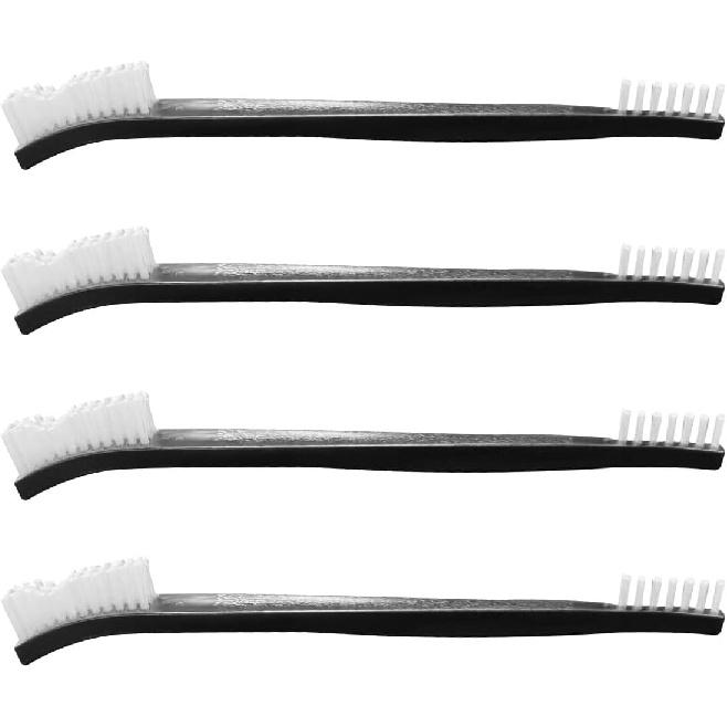YoRise Double-Ended Car Cleaning Brushes, Nylon Stiff Bristles Detail Brush, Multifunctional Crevice Cleaning Brush for Car, Bicycle, Kitchen Sink,