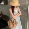 Sumner Damen Lässige Strandtasche Unterarmtaschen Damen Grasgewebte Handtaschen Damen Strandurlaub Retro Gewebte Umhängetasche Dame