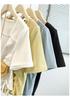 Women's Summer Pleated Slim-Fit Short Sleeve T-shirt