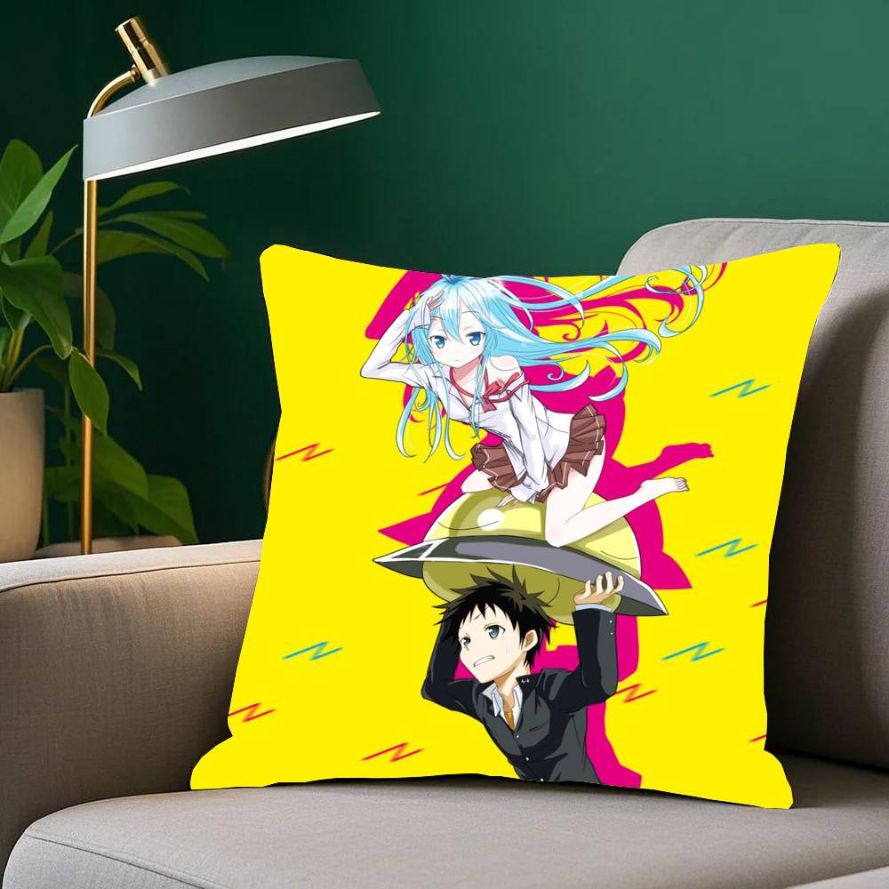 Ground Control To Psychoelectric Girl Anime Pillow Case Home Decor Throw For Sofa Bed Car Room Decor Gift Idea