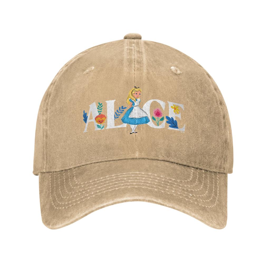 Alice In Wonderland Floral Alice Sun Baseball Cap  Unisex Women  Hip Hop Hats Summer Casual Hiking Fishing Sun-Proof Baseball Caps