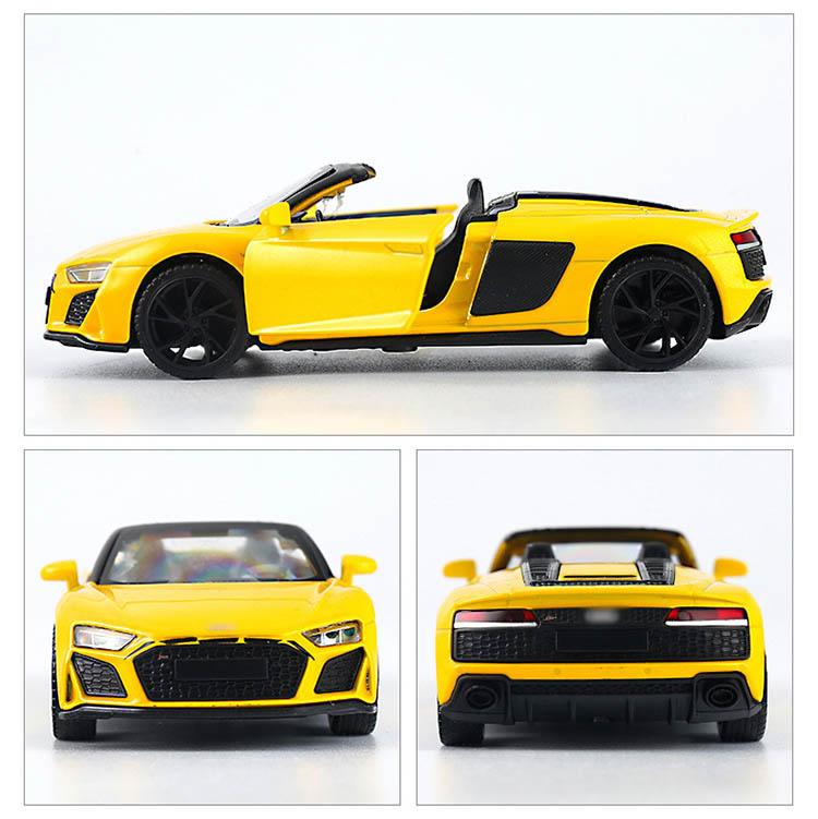 1/32 Scale R8 Spyder 2020 Model Car Diecast Toy Vehicle Collection Gift