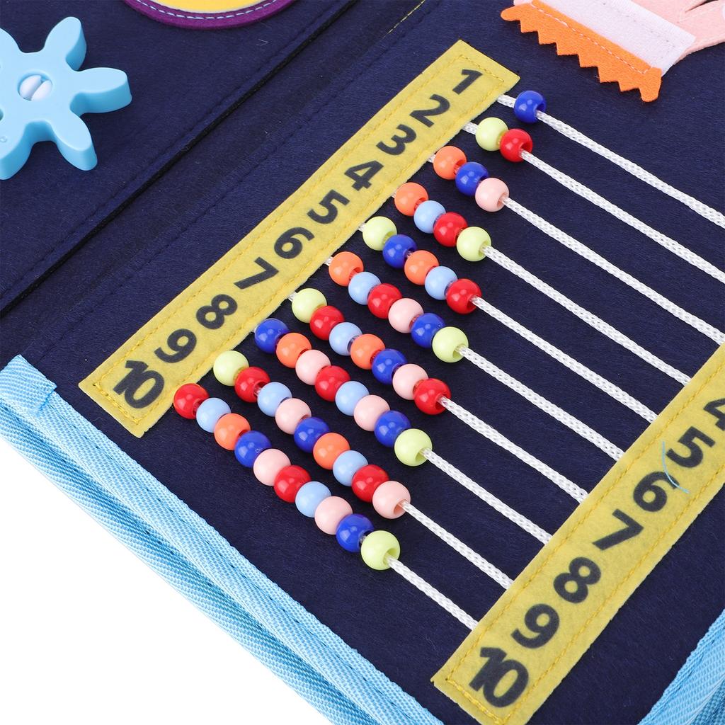 Felt Activity Book Educational Activity Developing Sensory Board Preschool Learning Toy for Boys Girls