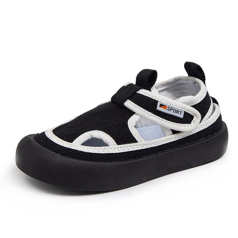 Kinder Leinenschuhe Jungen Baby Kindergarten Outdoor Einzelne Schuhe Weiche Sohle Atmungsaktiv Neue Tasche Kopf Koreanische Version Mädchenschuhe