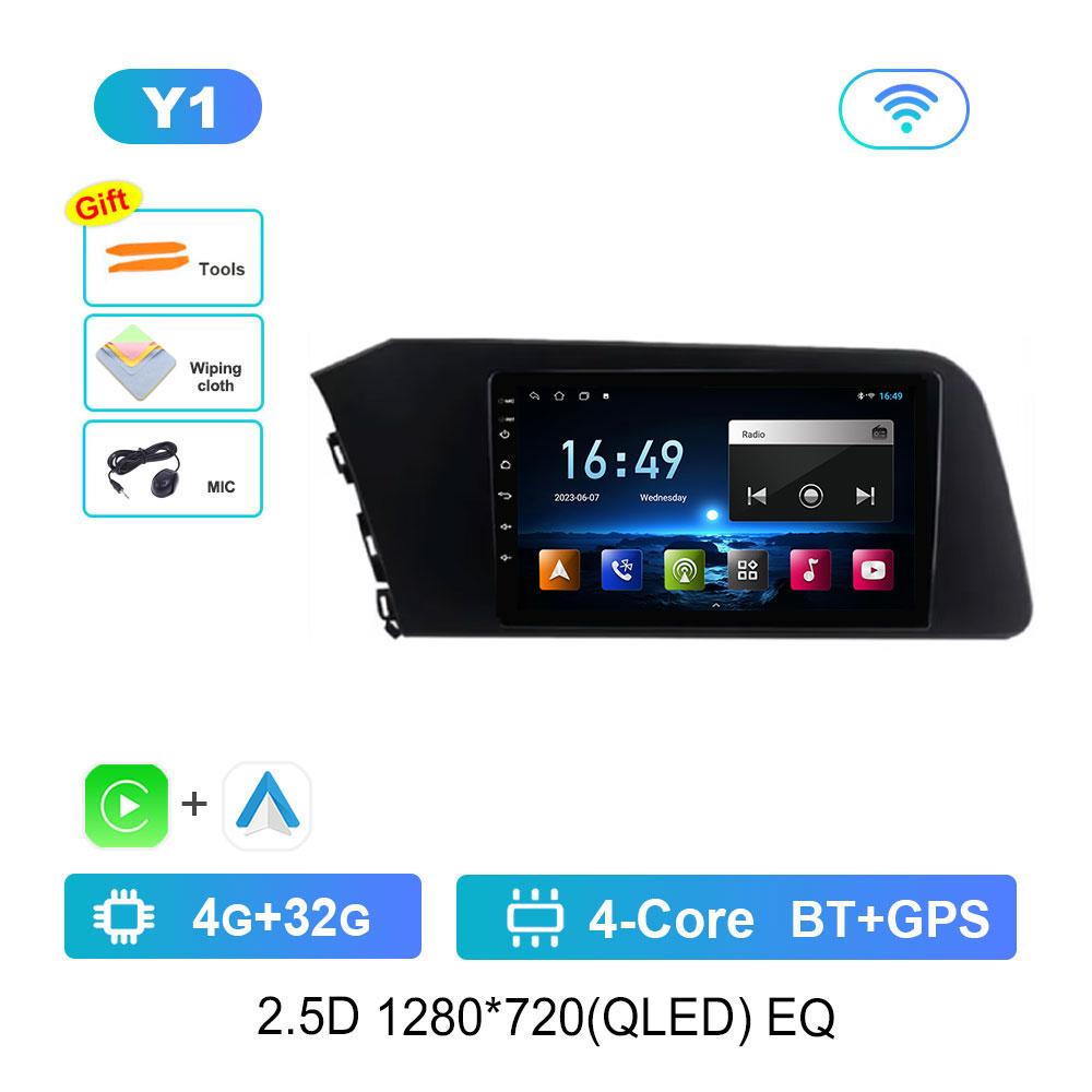 Bluetooth DSP Stereo Car Video Multimedia Player for Hyundai Elantra VII CN7 2020 2021 Android 14 WiFi 4G GPS Touch Screen