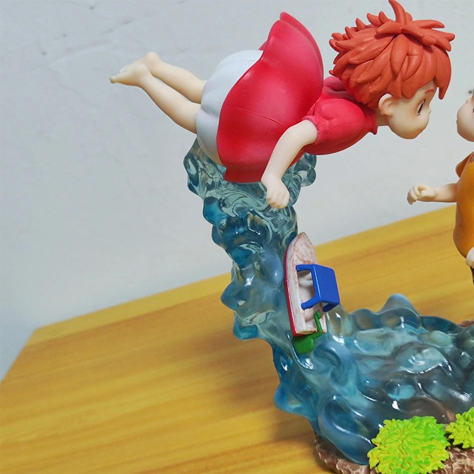 Ponyo On The Cliff Figure Ponyo Sousky Seagal Figure Pvc Gk Statue Anime Action Figurine 15cm Model Doll Collection Toy Kid Gift