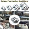 Car Motorcycles Universal 2"/2.5" Exhaust Clamp Stainless Steel Exhaust Tube Pipe Connector Joiner Sleeve Clamp Adjustable Tip