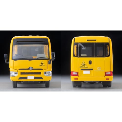 TOMYTEC Tomica Limited Vintage Neo 1/64 Scale LV-N348a Toyota Coaster Toddler Car, Yellow, Finished Model 334323