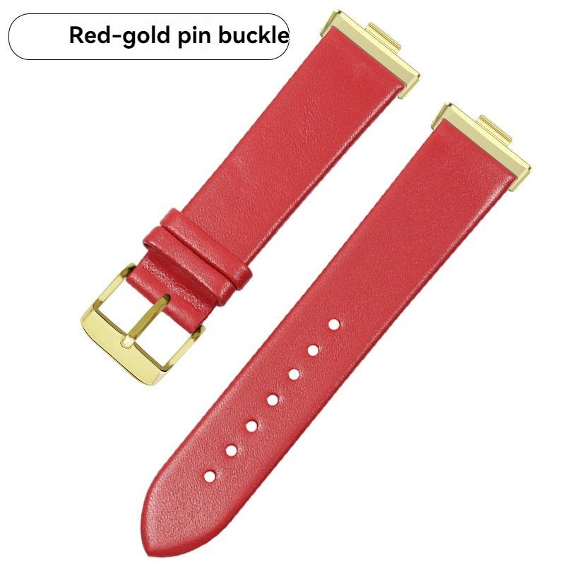For Huawe Watch Fit3 Fit4 Leather Strap Sports Fit 3 Smart Watch Fit 4 Pro Wristband Ultra-thin Plain Cowhide Watch Chain