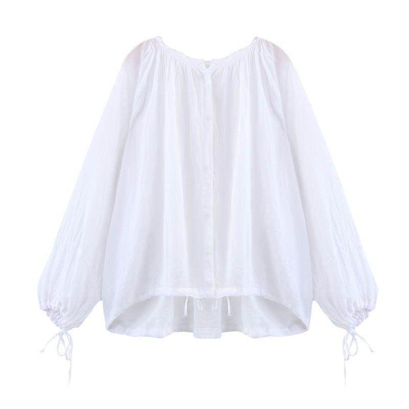 

Kaslead New Arrival Women s Clothing Fashion Style Fashion Bowknot Decoration Zhongshan Collar Shirt 4043050 250 White L