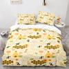 Honey Bee Duvet Cover Set, Black White Printing Bedding Set, Twin/Full/Queen/King Size Crown Quilt Cover for Girls Boys