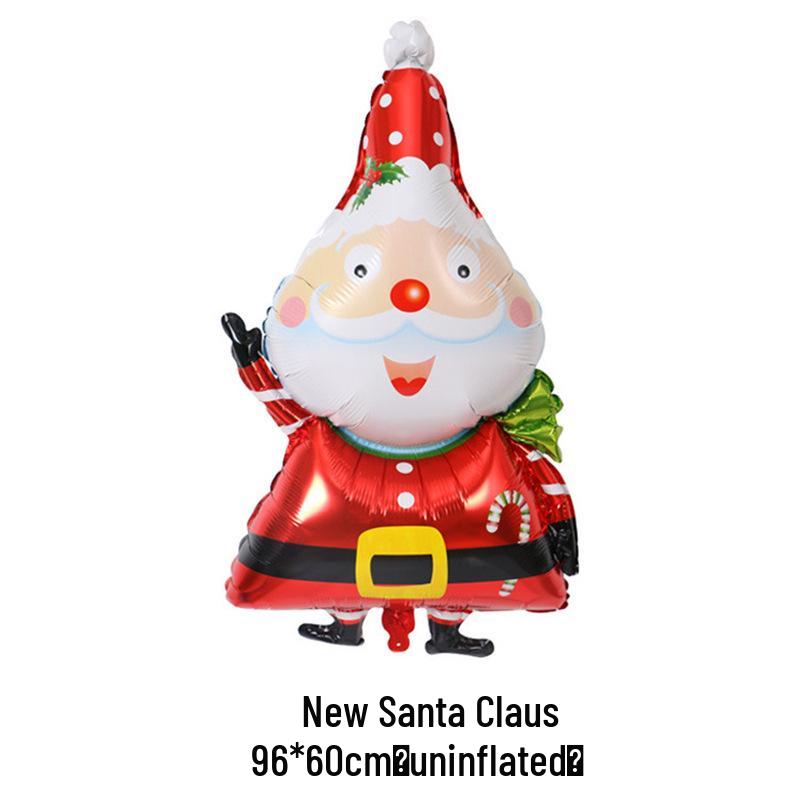 Christmas Decor Set: Snowman, Santa, Snowflake & Tree Balloons