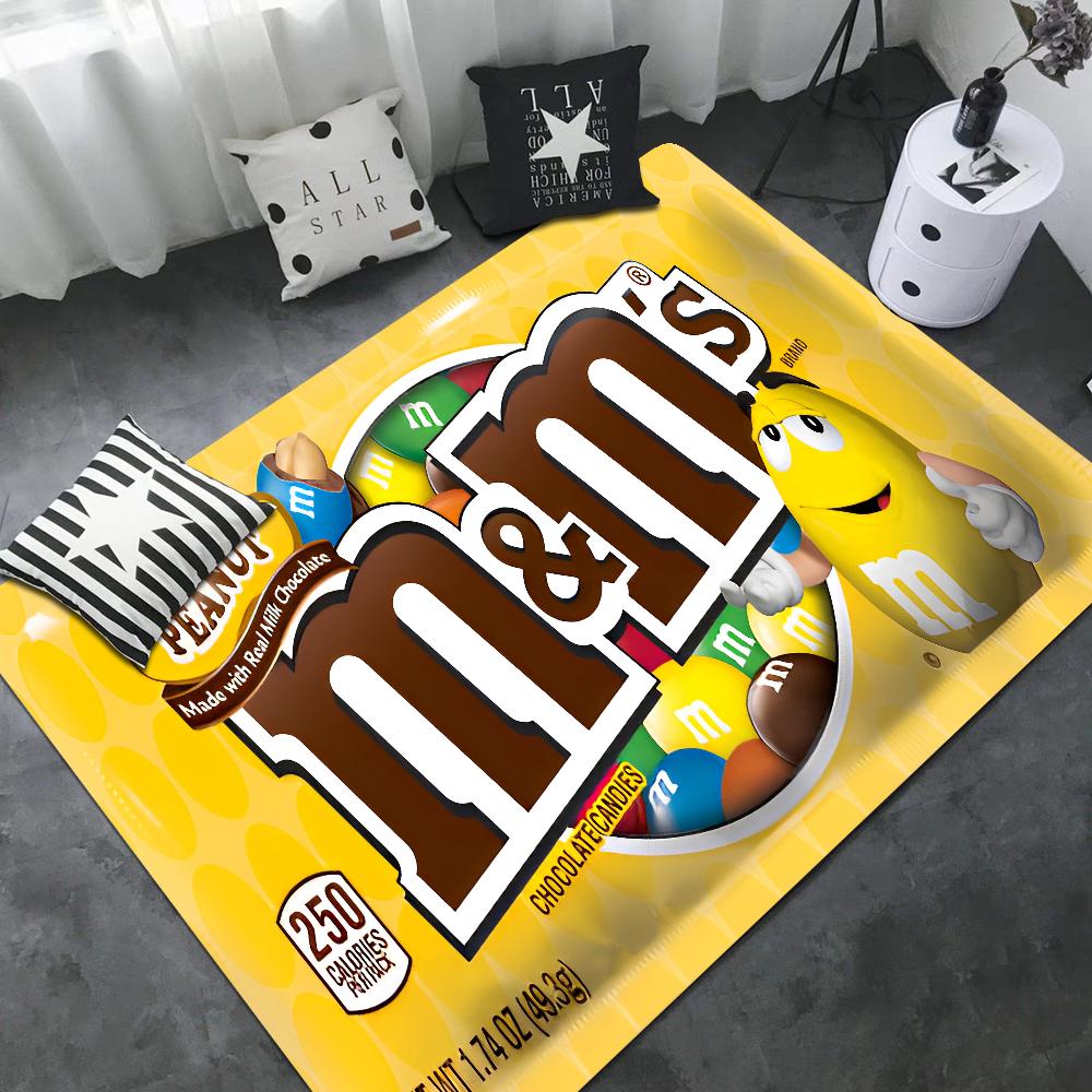 M Schokoladenbonbon Eingangstür-Matte Anti-Rutsch Wasser-absorbierend Langes Streifen-Kissen Schlafzimmer-Matte Toiletten-Teppich
