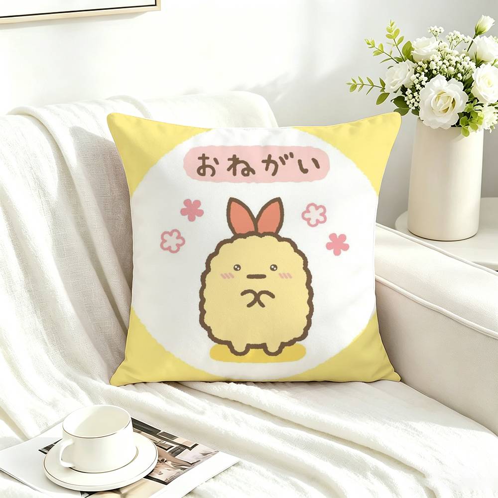 Japan Anime S-Sumikko Gurashi Square Double-Sided printed Pillow Case Bedroom Bedside Pillow Sofa Cushion Cover