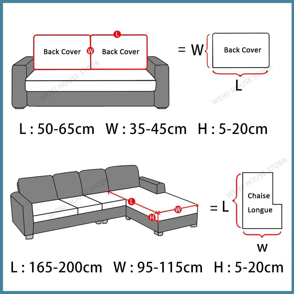 Plüsch-Sofa-Sitzkissenbezug, elastische Schutzbezüge, Haustiere, Kinder, waschbar, abnehmbarer Sofakissenbezug für Möbelschutz