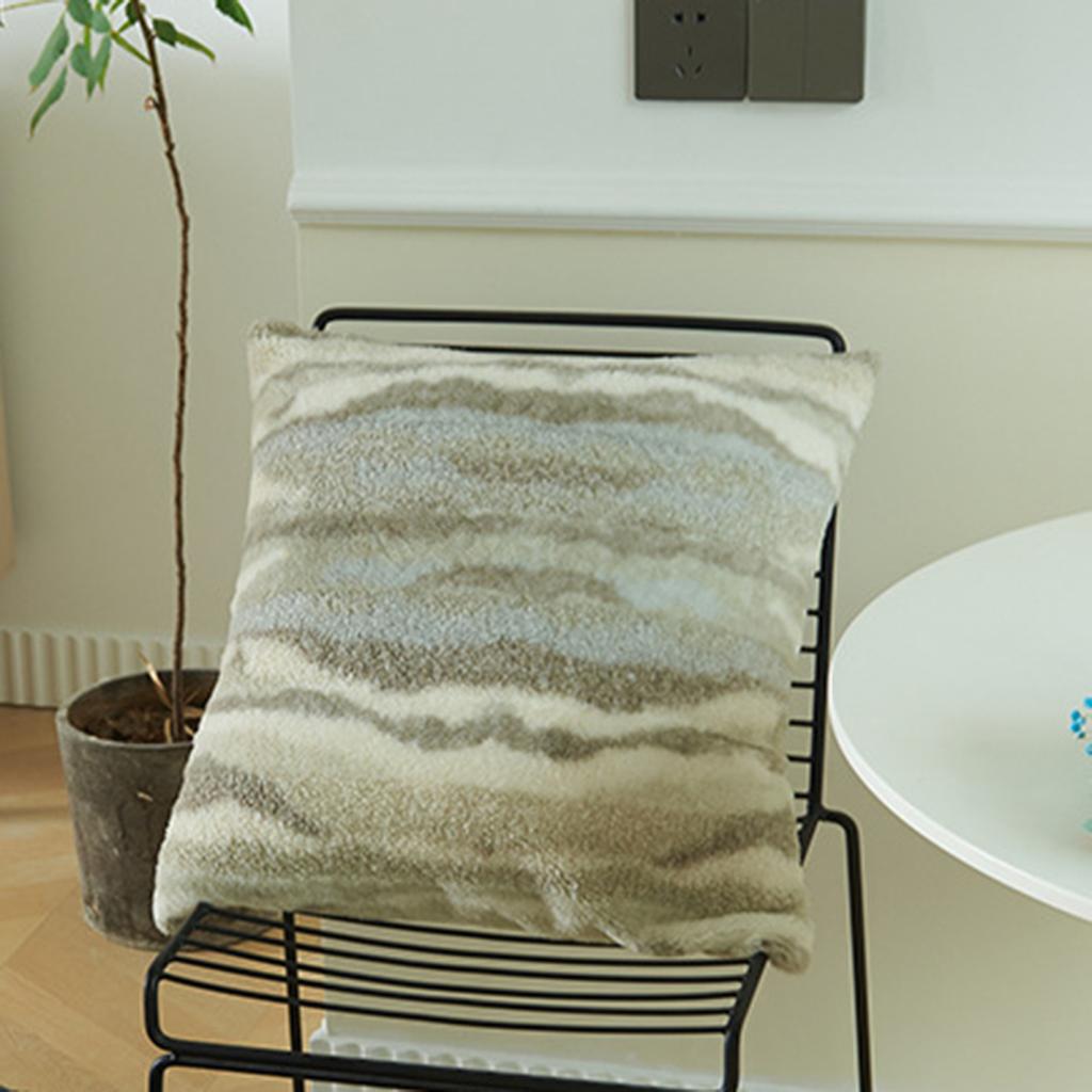 Fronha Yousheng texturizada com zíper oculto, capa de almofada de pelúcia para decoração de sofá, sala de estar e quarto