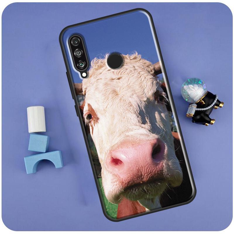 

Funny Cow Face For Huawei Nova Y60 Y61 Y70 Y72 Y73 Y90 Y91 12i 11i 3i 7i 8i 9 10 SE P20 P40 P30 Lite Case Huawei Nova 11