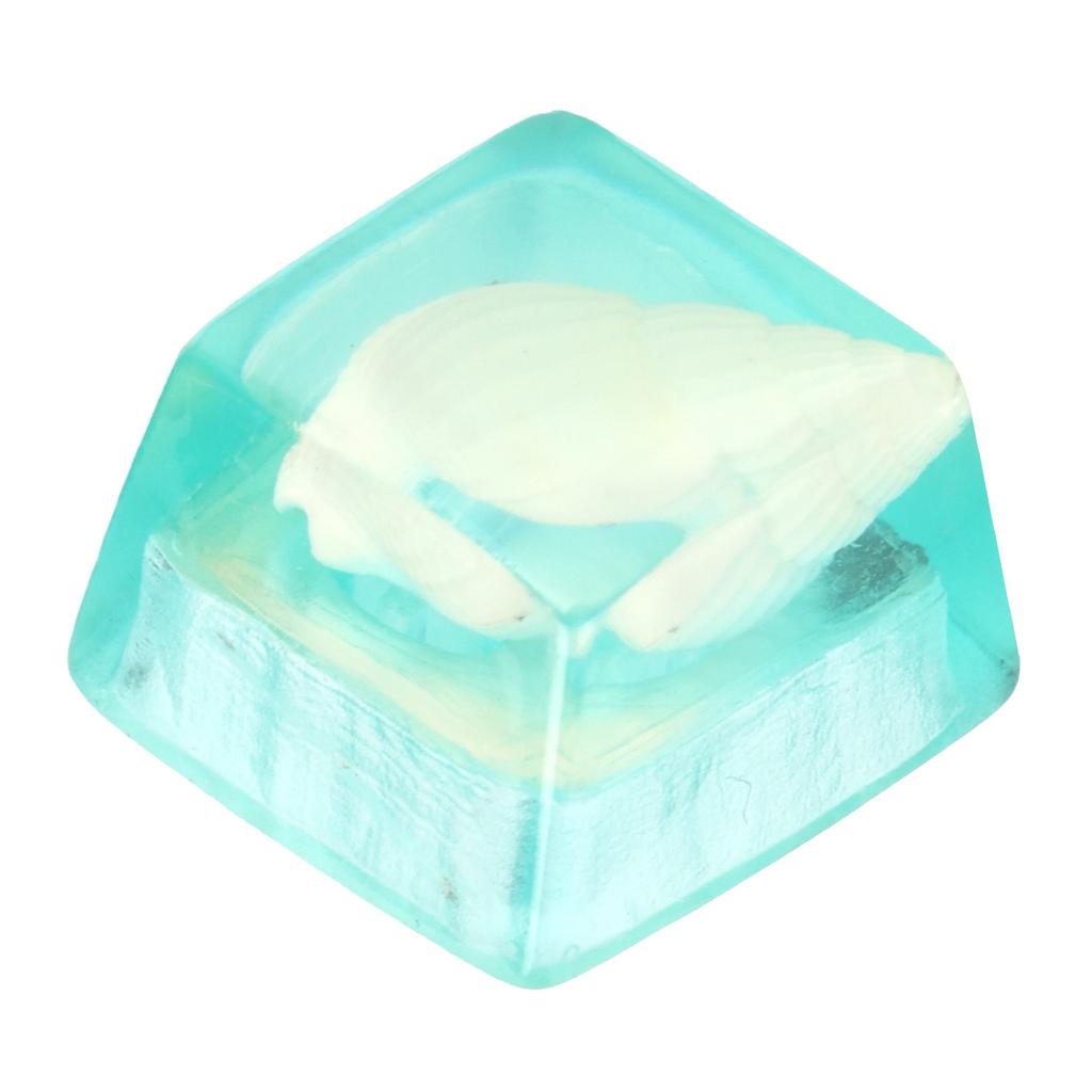 Műgyanta billentyűsapka Kézzel készített Korrózióálló Univerzális Mechanikus Billentyűzet Kiegészítők(Kék Héj )