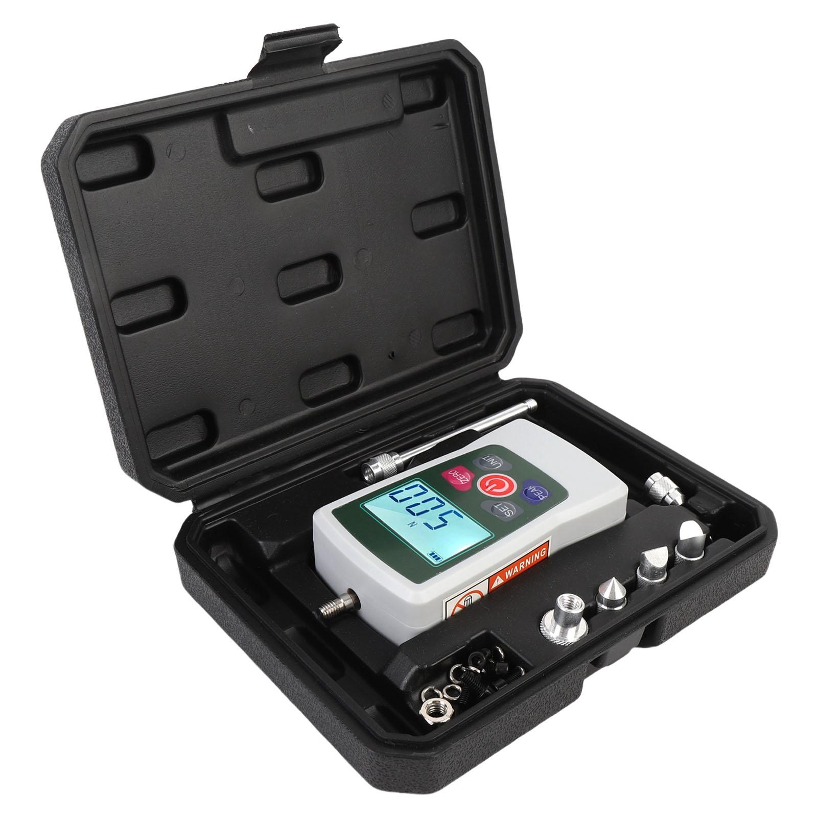 

50Н Цифровой измеритель силы Ручной тестер силы нажатия-тяги 3 режима 4 единицы измерения Экран с подсветкой Автоматический