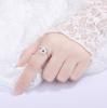 Luxury   Copper Classic Ring For Women Jewelry Simple Diamond Ring Imitation Diamond Women'S Ring R019