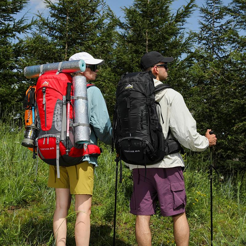 Outdoor Backpack, Shoulder Bag, Hiking Bag, Water-resistant Travel Backpack, Large Capacity.