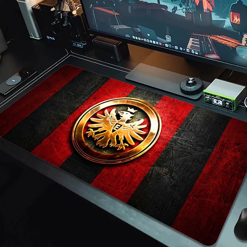 Eintracht Frankfurt Mauspads Großes Gaming-Tischkissen Rutschfeste Laptop-Tablet-Matte XXL-Matte Mini-PC-Spielmatte Mit Verriegeltem Rand_XIA 30cmx60cm(11.8x23.6inch) red