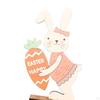 Adorable Easter Bunny Wooden Table Decor with Stable Base - Lightweight and Charming