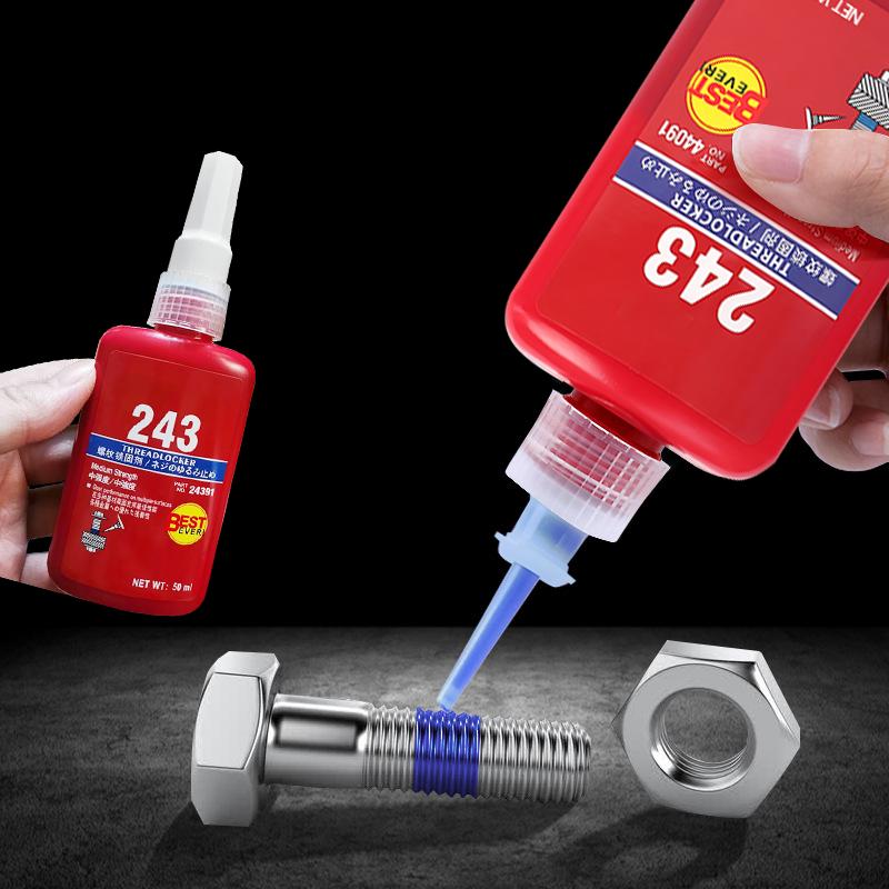 50ml Vida Sabitleyici Anaerobik Tutkallar Gevşek Vida Tutkalları Bağlantı Sızdırmazlık Maddesi Hızlı Kürlenen Vida Sabitleme Maddesi Vidalar için Sızdırmazlık Maddesi