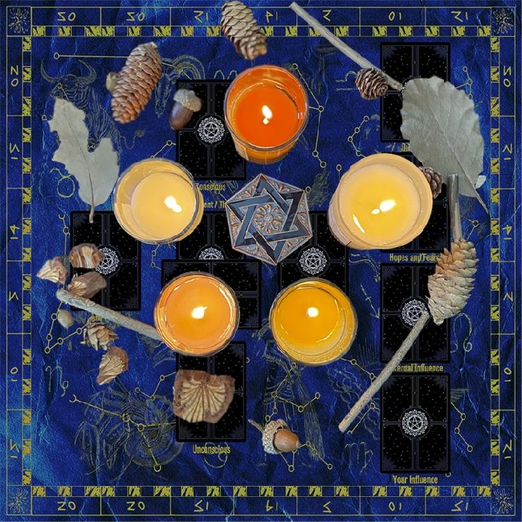 Lesekarten Astrologie Tischdecke Tarots Divinationen Tischdecke Altartuch Divinations Brettspiel Zubehör