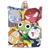 Anime Keroros Frog Blanket  Soft Graphic Plush Throw Blanket For Students Outdoor Flannel Bedspread Bed Cover