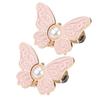 2Pcs Waist Butterfly Clips Reusable No Sew Pants Waist Tightener Buckle Clasp Detachable Butterfly Waist Cinching Button for Loose Jeans