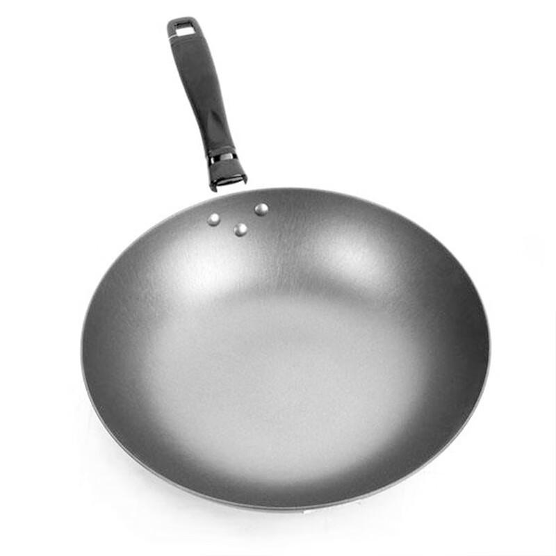 SUPOR Cast Iron Wok with Glass Lid