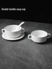 Bird's Nest Ceramic Stew Pot with Lid, Steaming Bowl, Double Boiler, Pure White, for Soup & Steamed Egg