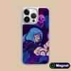 JJK Mahito Phone Case for iPhone 17 16 15 14 13 12 11 Air Pro Max Plus Electroplated Silver Magsafe Cover