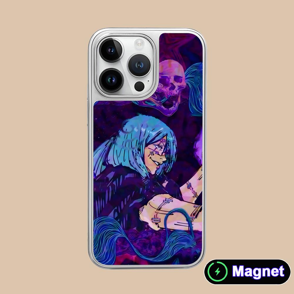 

Чехол для телефона JJK Махито для iPhone 17 16 15 14 13 12 11 Air Pro Max Plus Посеребренный Magsafe Чехол iPhone 11
