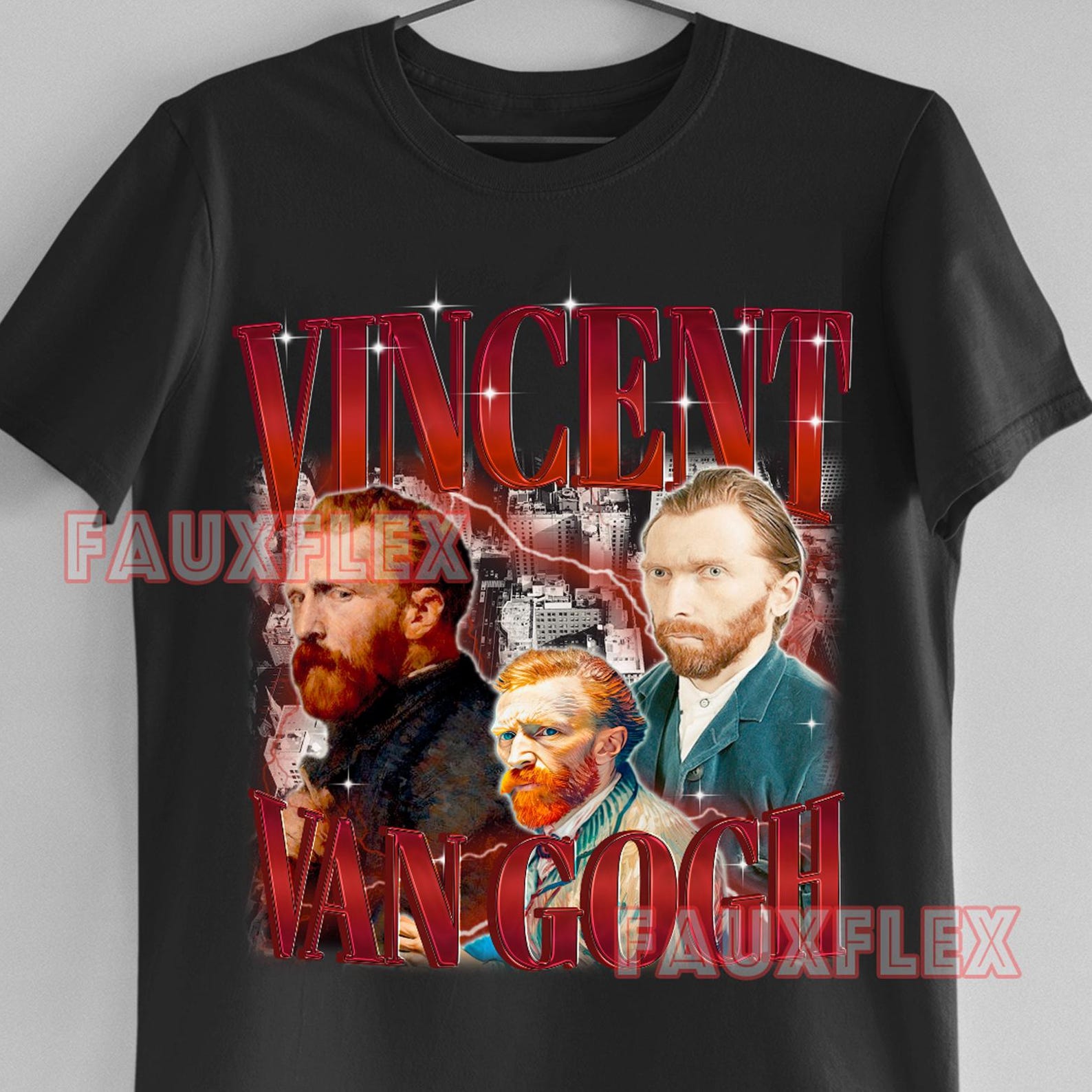 VINCENT VAN GOGH Shirt, Vincent Van Gogh Retro T-Shirt, Vincent Van Gogh Vintage 90s Tees, Vincent Van Gogh Lover, Van Gogh Merch Gift XL