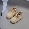 Winter New Solid  Girls' Cotton Shoes Short Boots