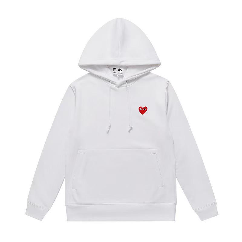 Chuan Jiu 2024 A/W Heart Hoodie: Unisex Stand Collar Zipper Pullover with Drawstring Hood