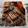 Coffee Bean Cigar Blanket Soft Comfortable All Seasons Perfect Sofa Office Naps Trips Birthday Gift Christmas Present
